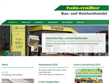 Tablet Screenshot of ihr-holz-mueller.de